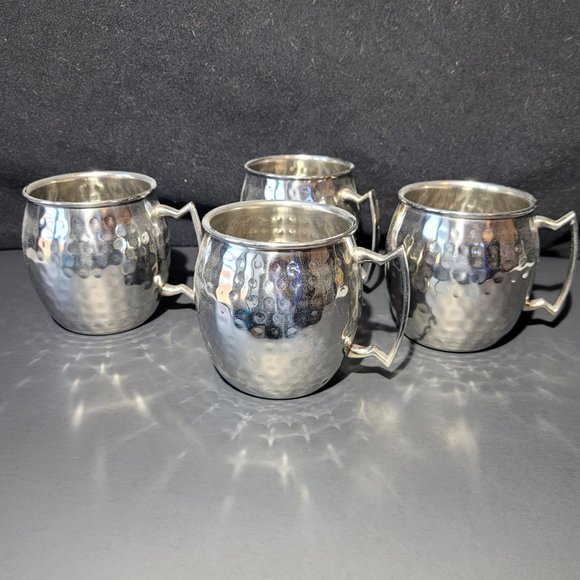 Moscow Mule Mugs Set of Four Silver, Never Used, NWOT - Picture 4 of 9